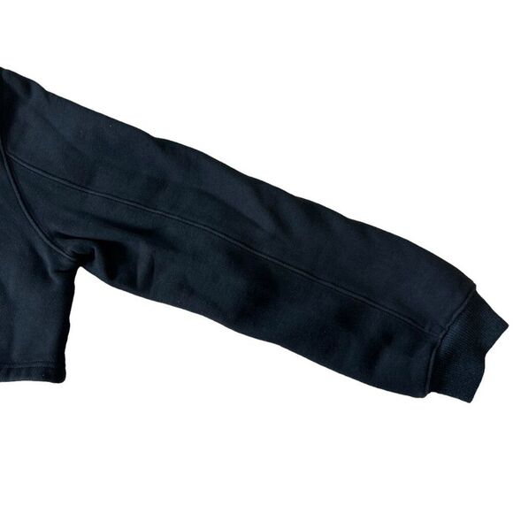 7115 By Szeki Cropped Sweater Women's Black Medium Cotton Artful Elevated Basic - Picture 10 of 12